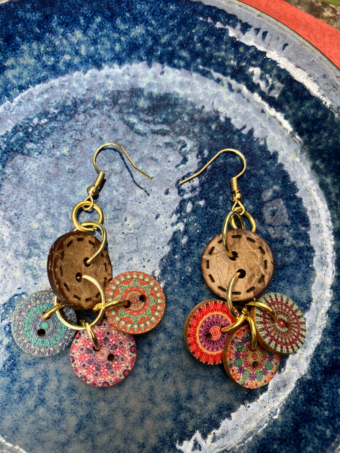 Button Earrings