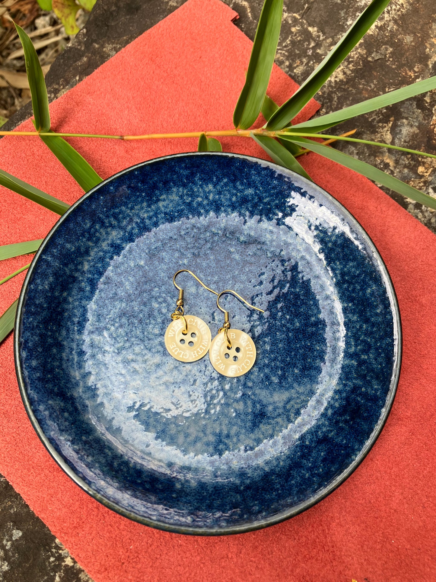 Button Earrings
