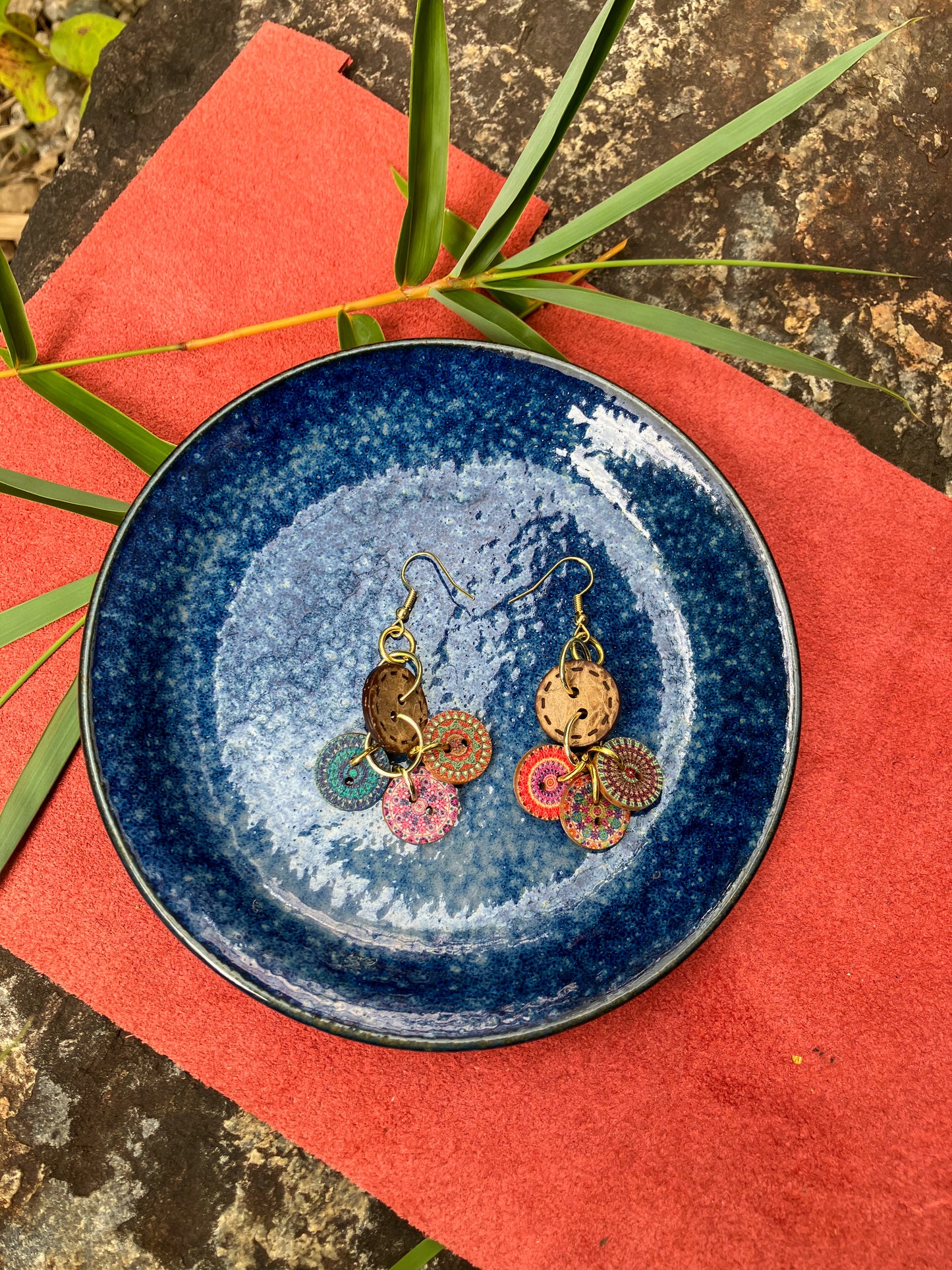 Button Earrings