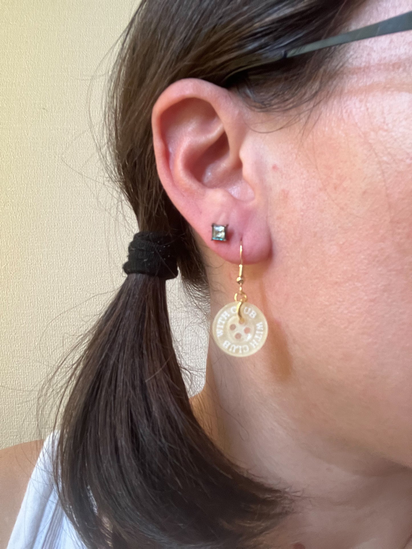 Button Earrings
