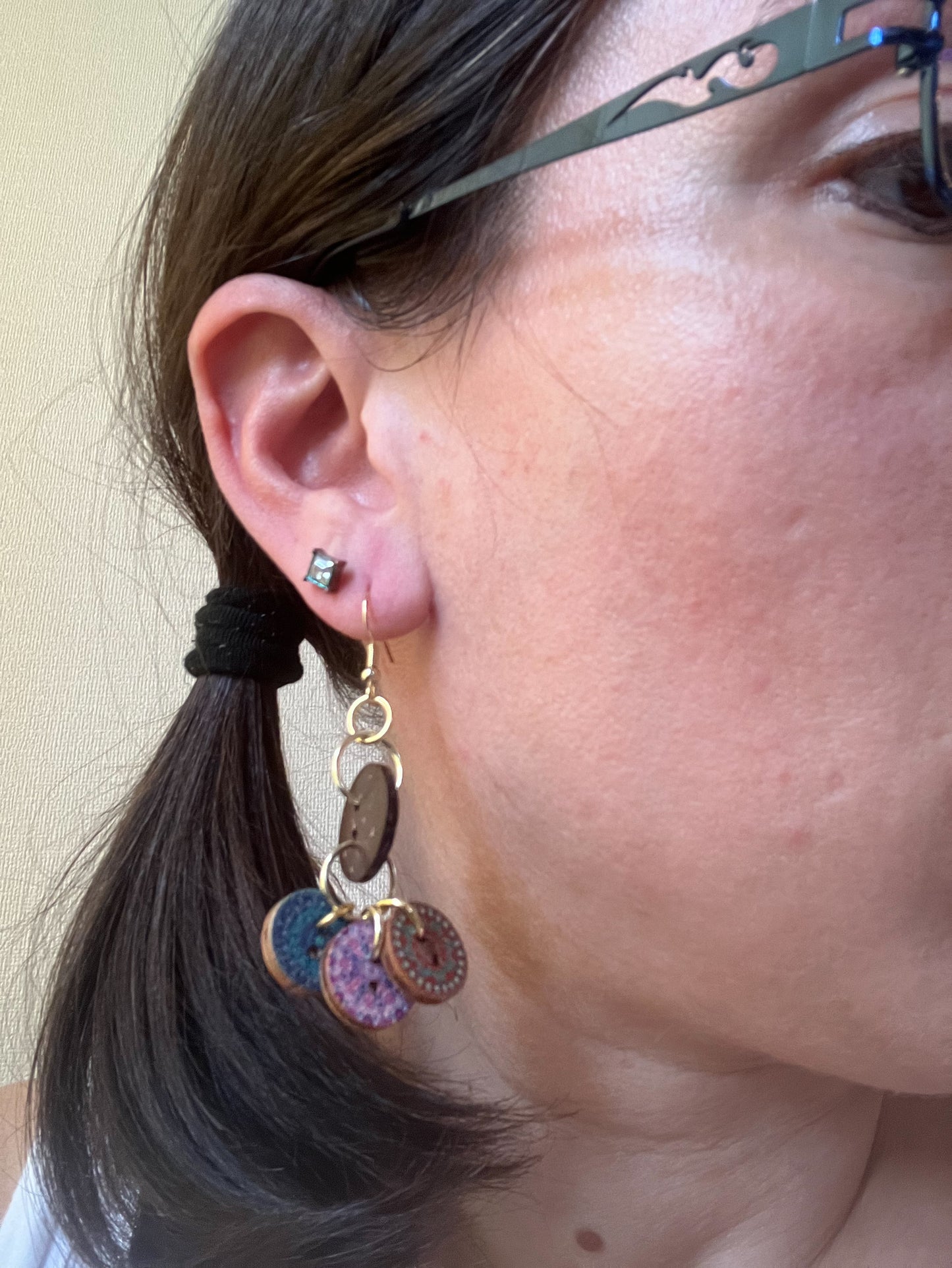 Button Earrings