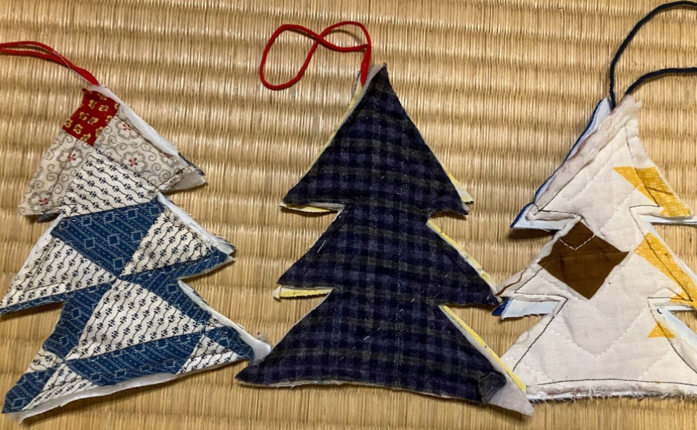 Three quilted trees