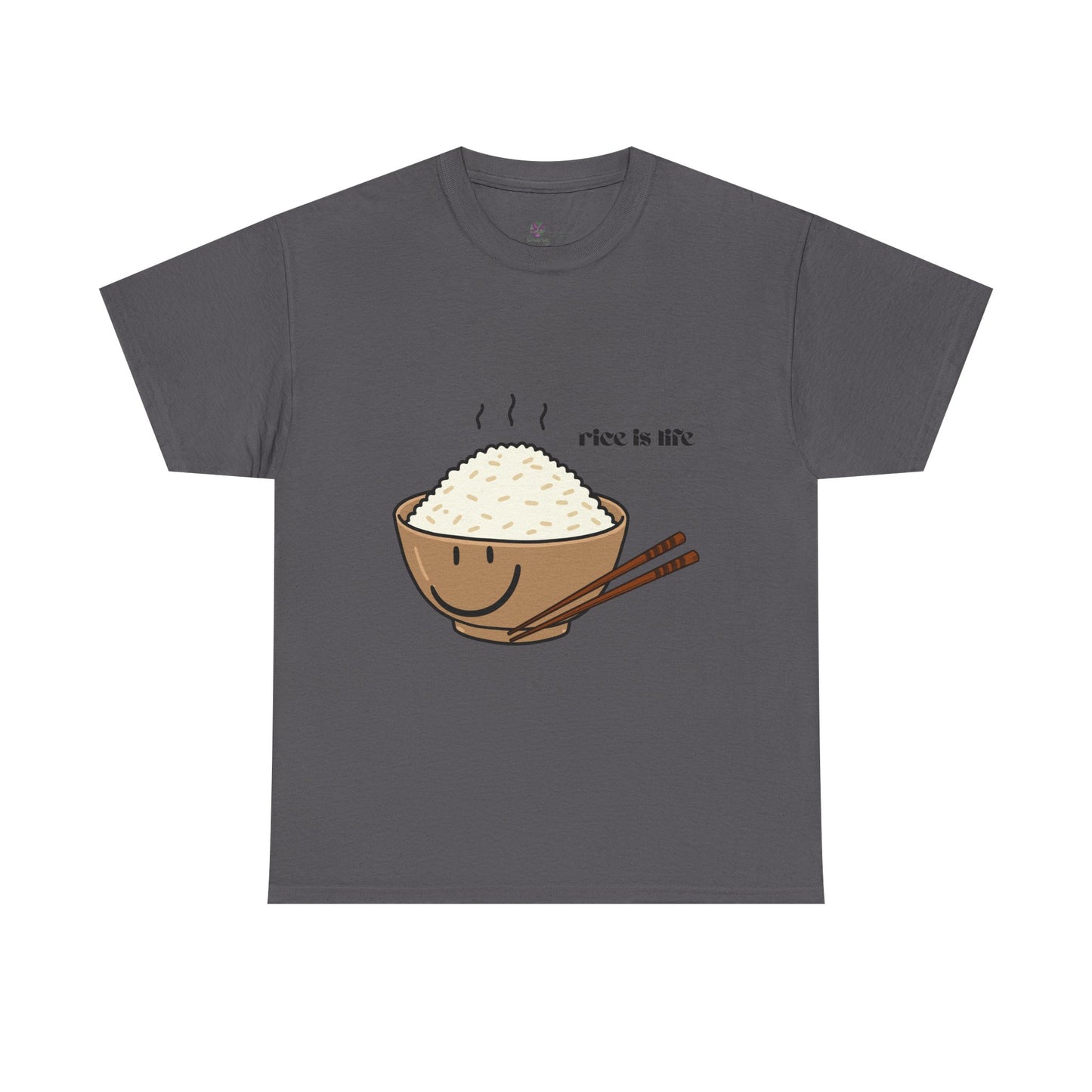 Rice is Life Unisex Heavy Cotton Tee