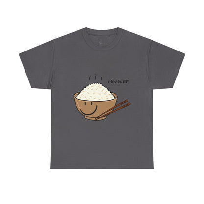 Rice is Life Unisex Heavy Cotton Tee