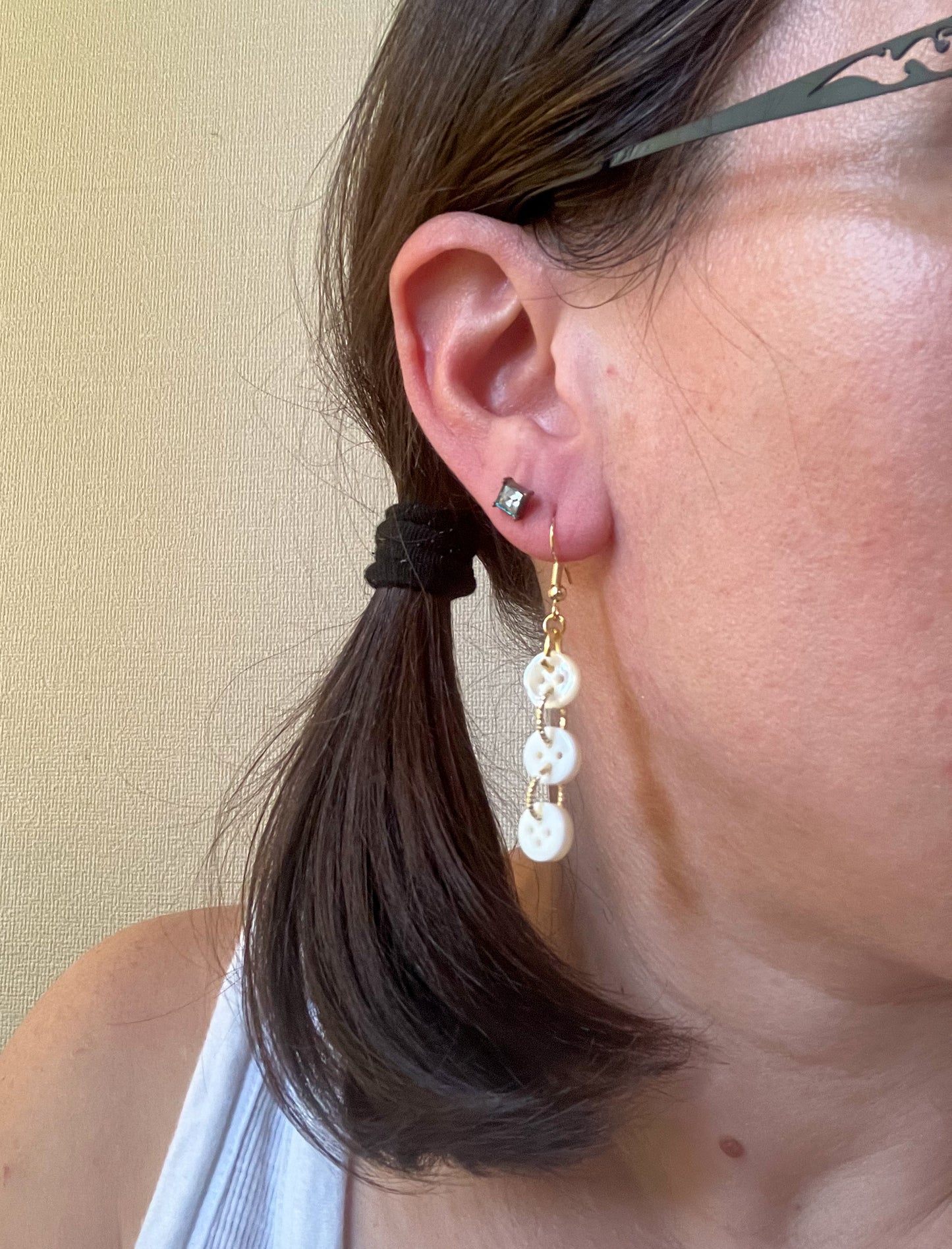 Button Earrings