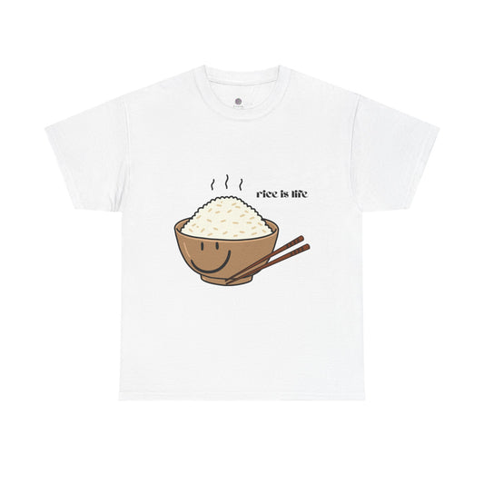 Rice is Life Unisex Heavy Cotton Tee